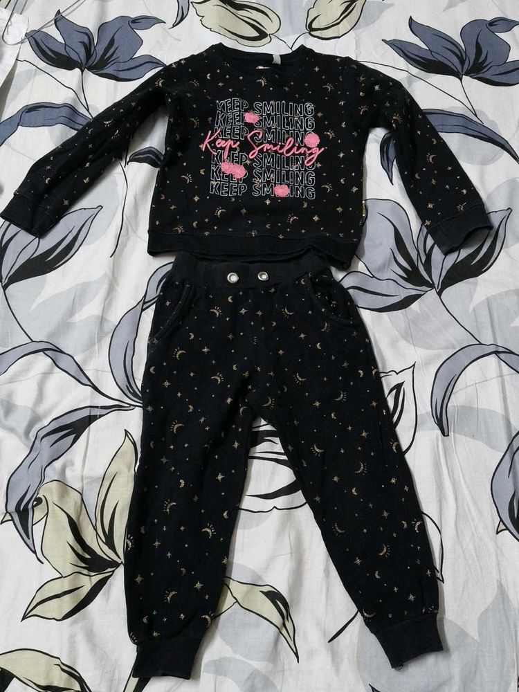 Roly Poly Cute Print Tshirt Joggers Set