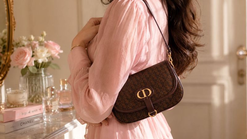Dior inspired Monogram Shoulder Bag