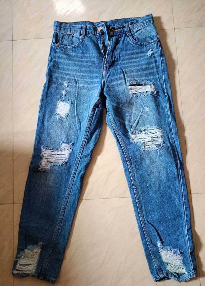 Ripped Denim Jeans