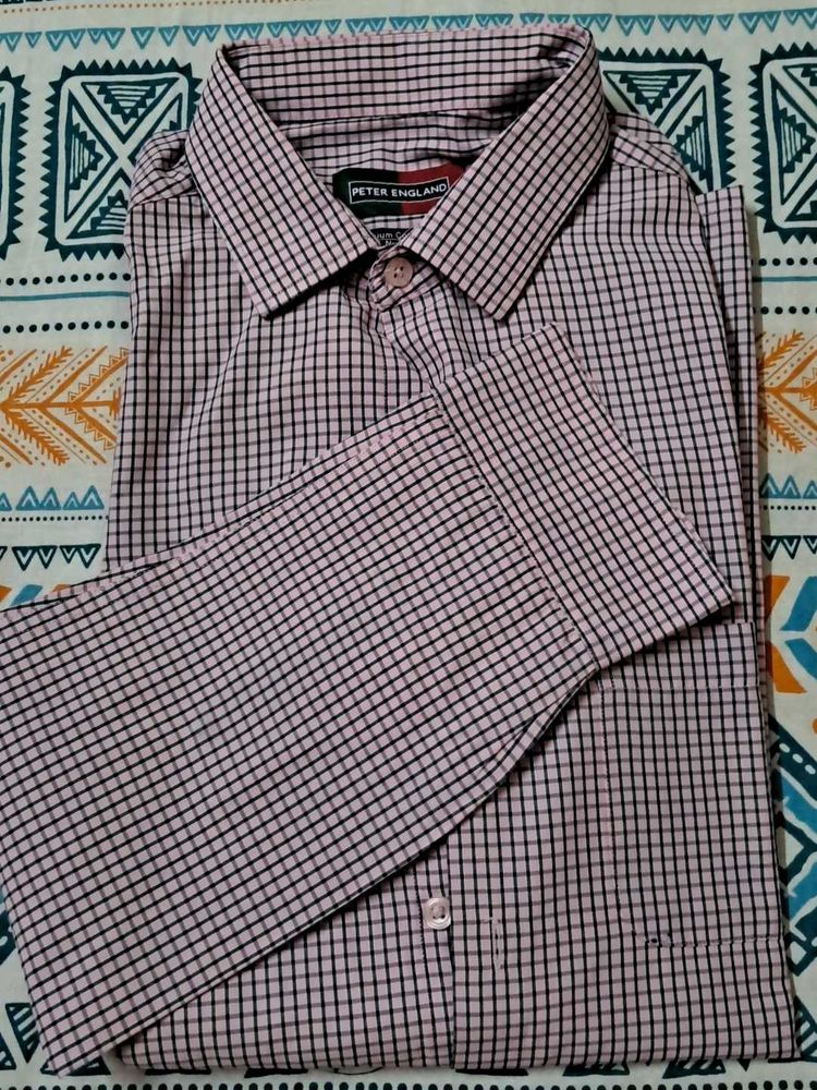 Peter England Checkered Shirt