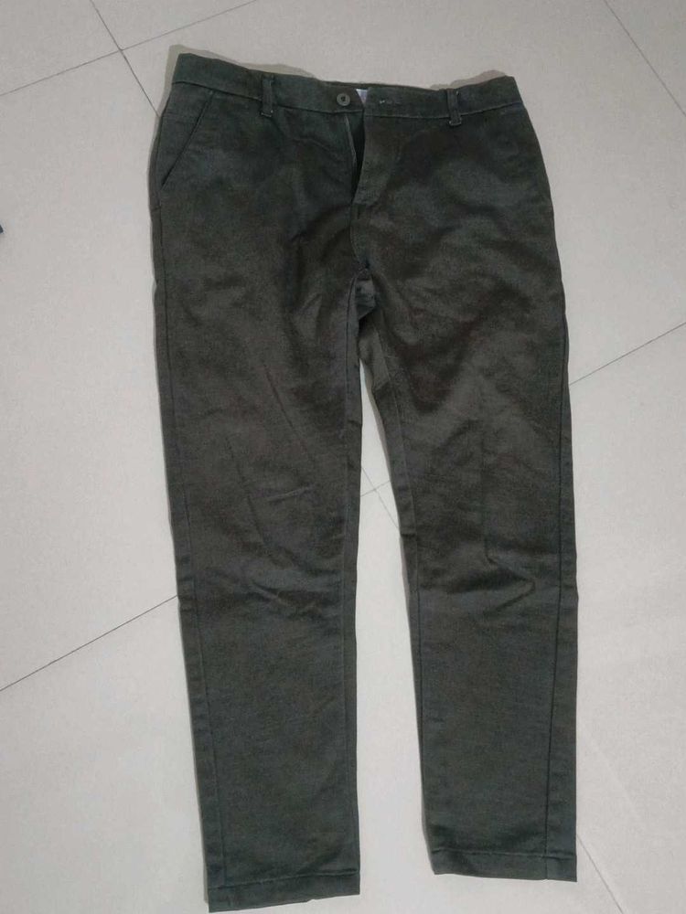Dark green cotton pant