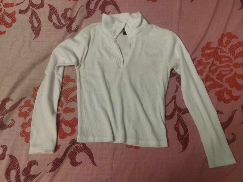 Cozy Ribbed Mock Neck Long Sleeve Top