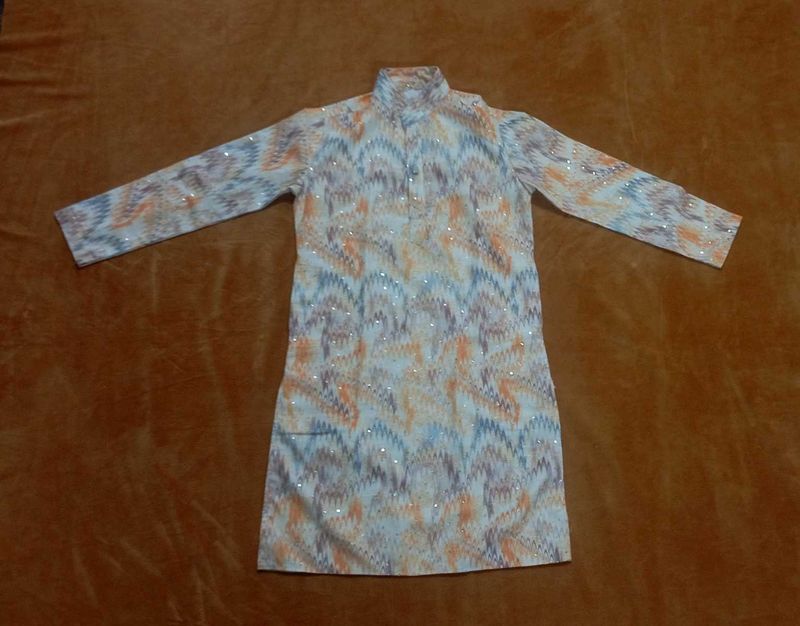 Boys Patterned Kurta