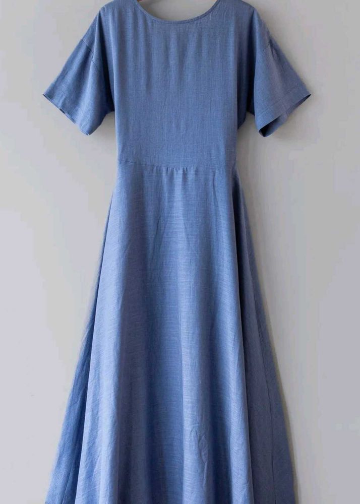 Light Blue Midi Dress
