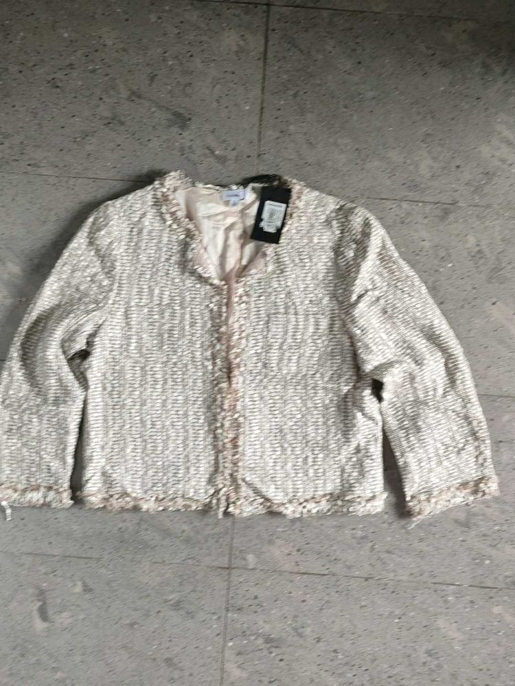 beige bommer jacket