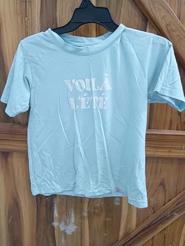 Light Blue Graphic Tee