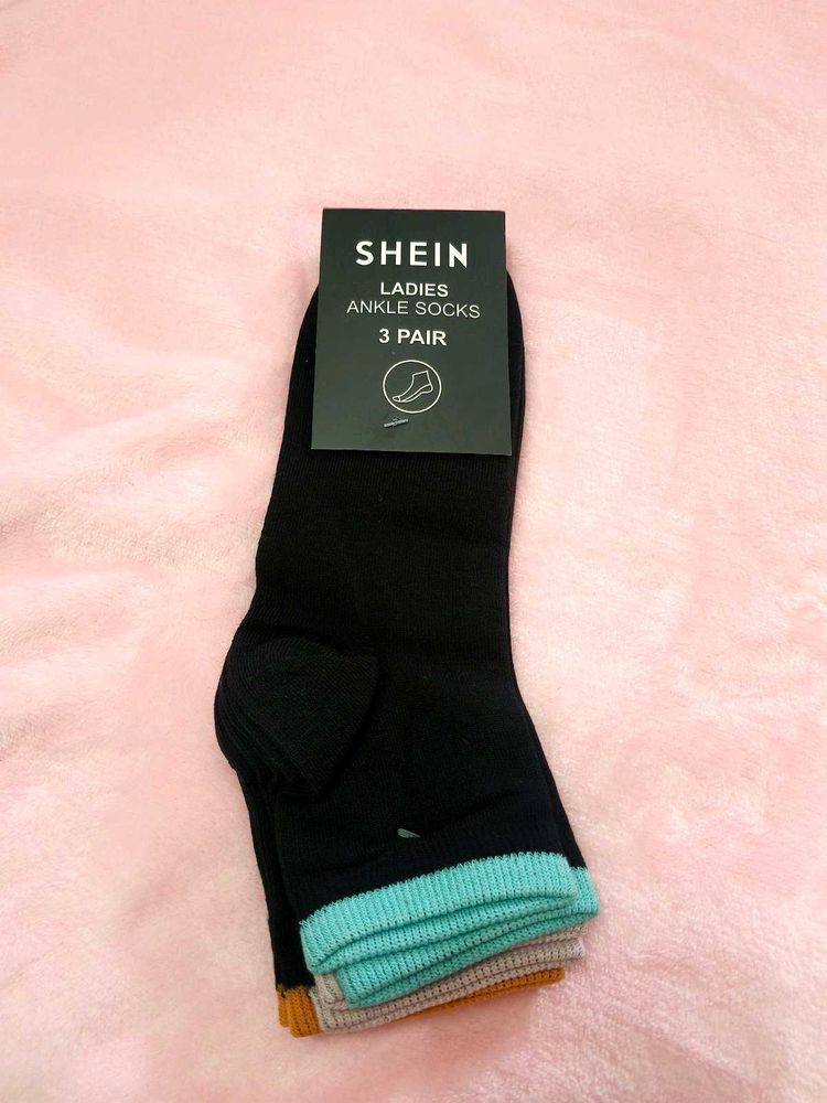 SHEIN Ladies Ankle Socks (3 Pair)