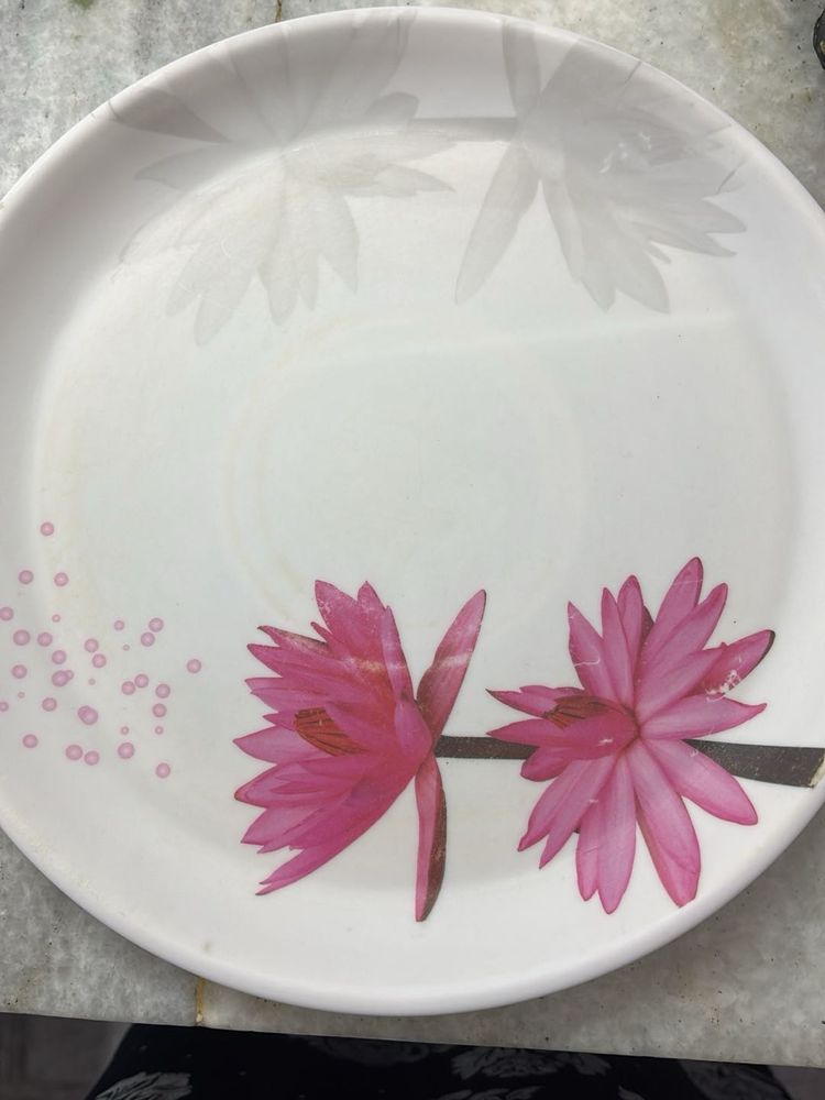 Elegant Pink Lotus Dinner Plate