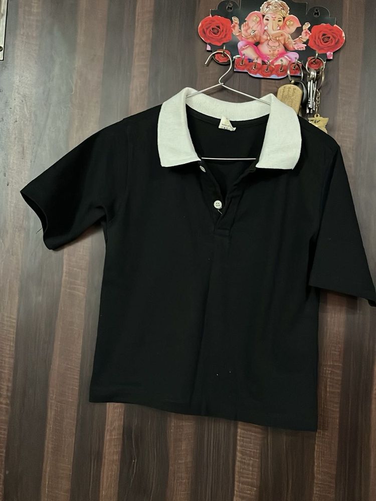 Black Polo T-Shirt