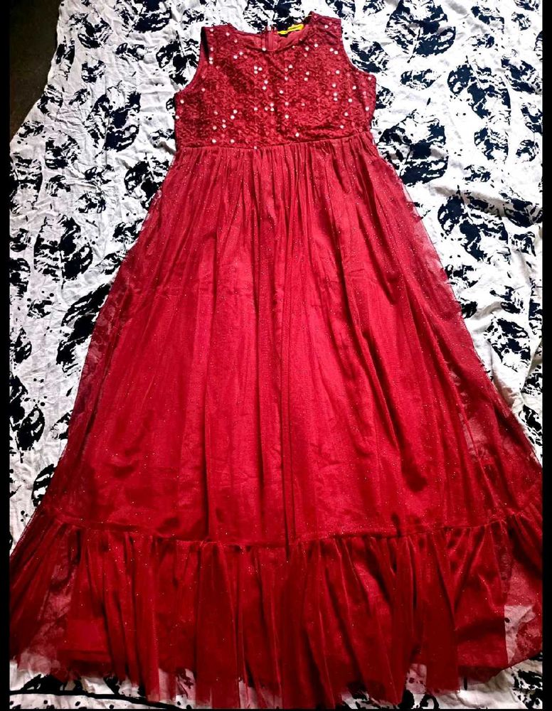 13-14 y Stunning Red Sequin Party Gown