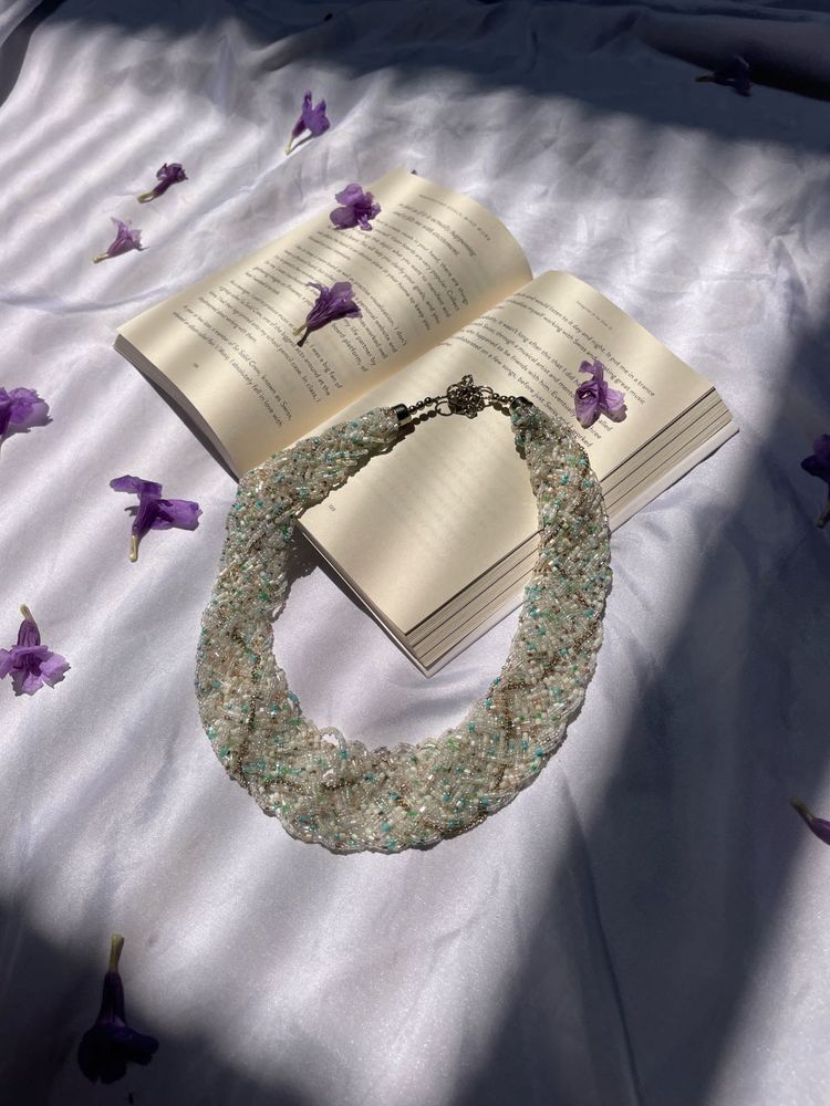 beach y2k vintage Beaded Statement Necklace