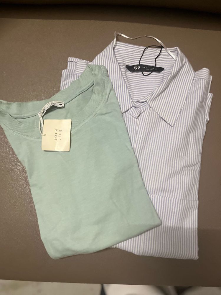 Combo Offer Zara M Size Tshirt &amp; Oversize Shirt
