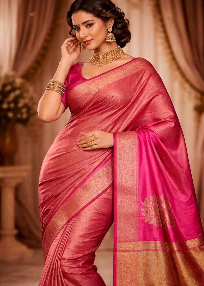 pink saree