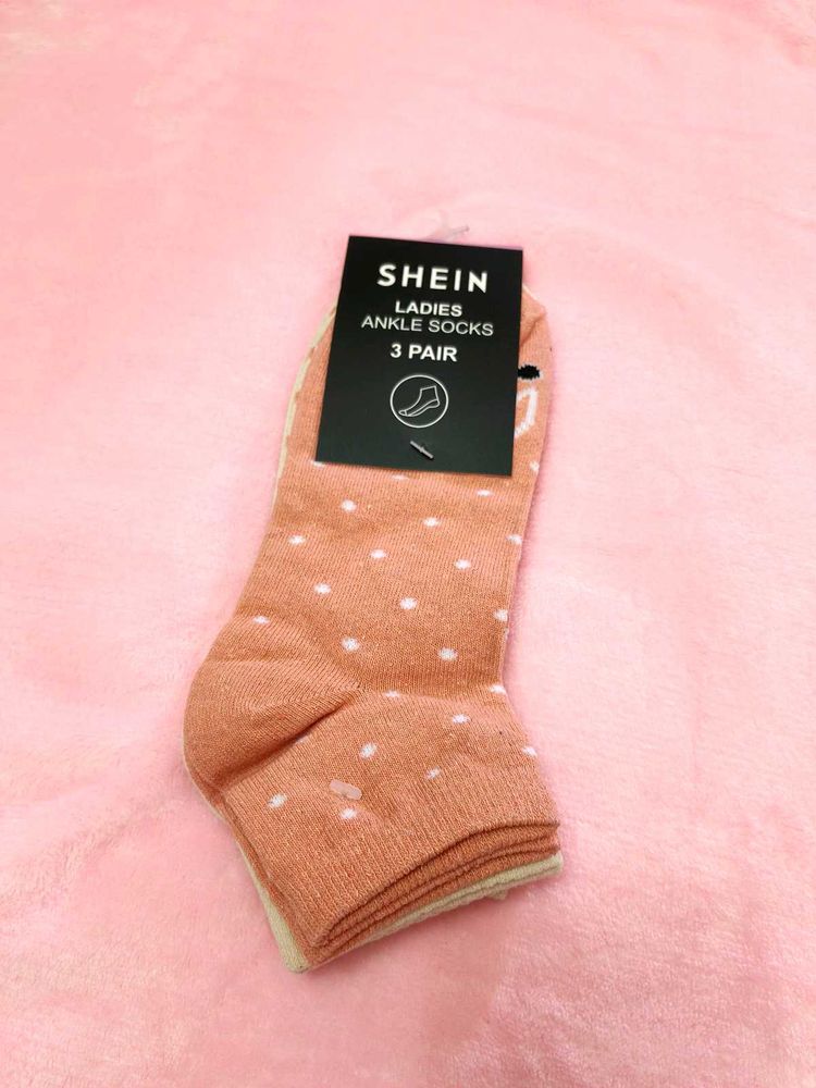 SHEIN Ladies Ankle Socks - 3 Pair Pack