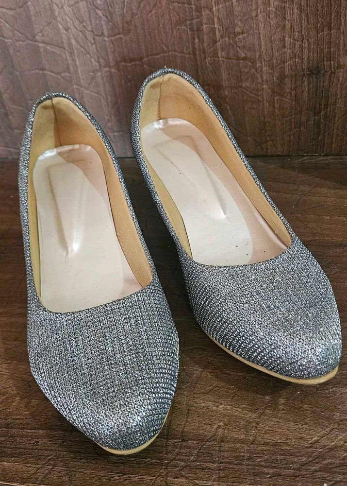 Sparkling Silver Heels