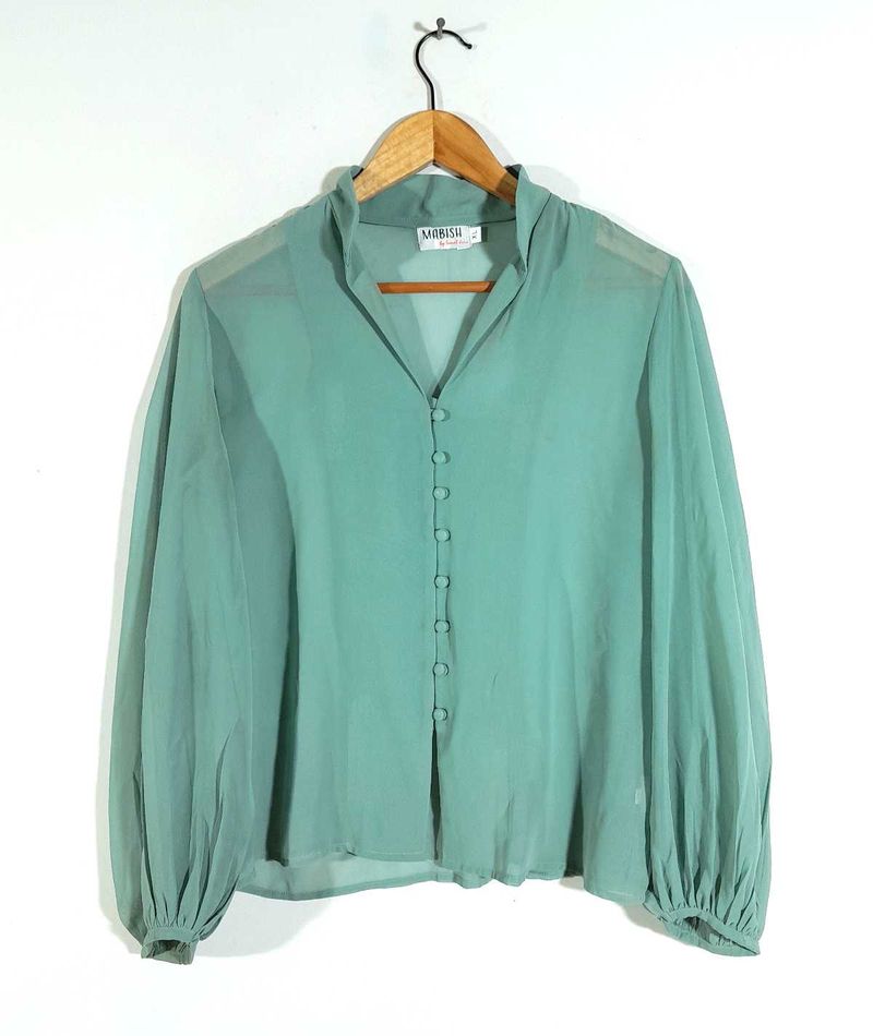 Pastel Green Top For Women's