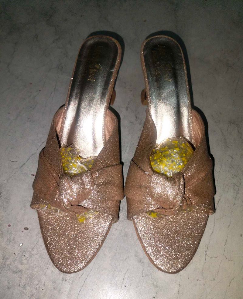 Sparkly Rose Gold Heels