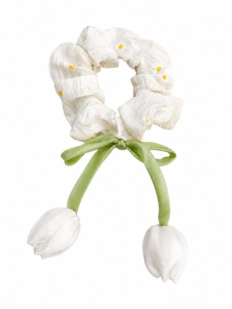 Cute Daisy &amp; Tulip Scrunchie