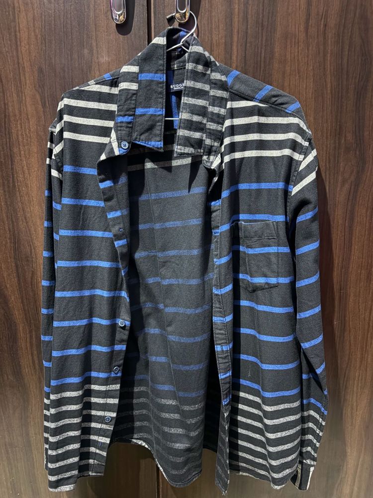 Men's Striped Long Sleeve Shirt