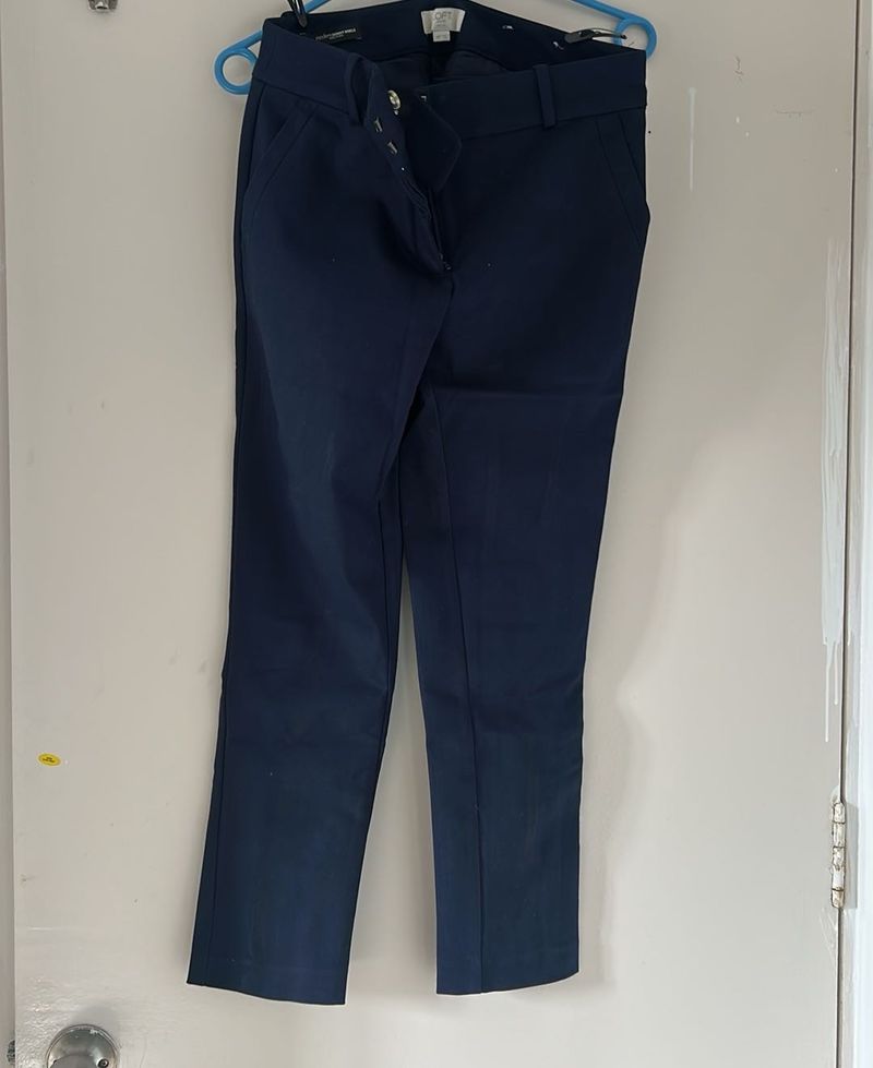 Navy Blue Trousers - cotton formal