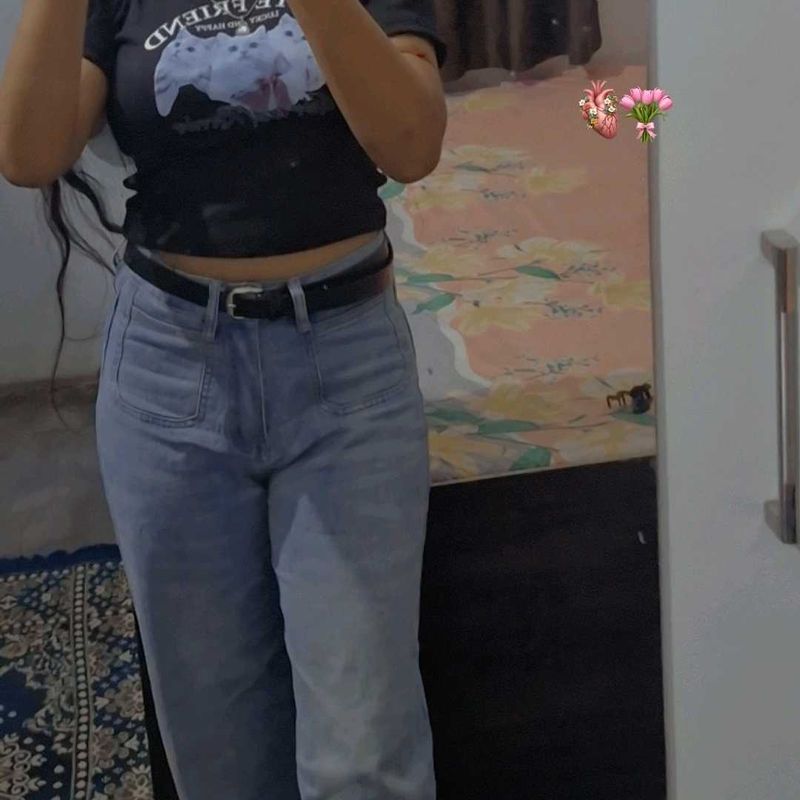 High Waisted Wide Leg Jeans