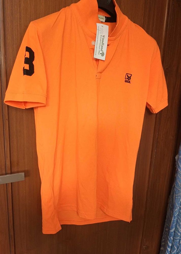 independence day sale Vibrant Orange Polo T-Shirt