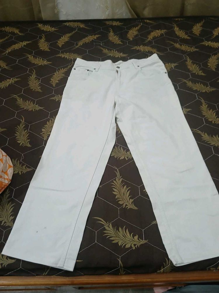 Classic White Wide Leg Jeans