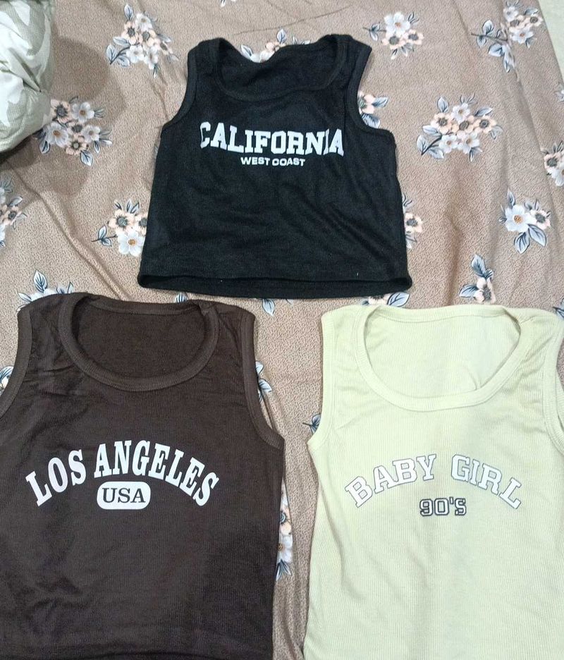 3x Graphic Tank Tops Bundle
