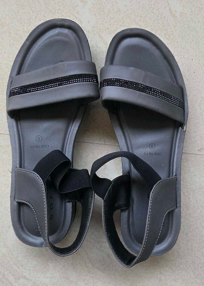 Stylish Grey Women's Sandals