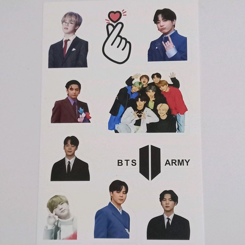 BTS Sticker Sheet