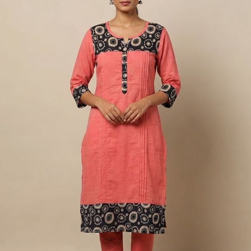 Coral Print Kurta