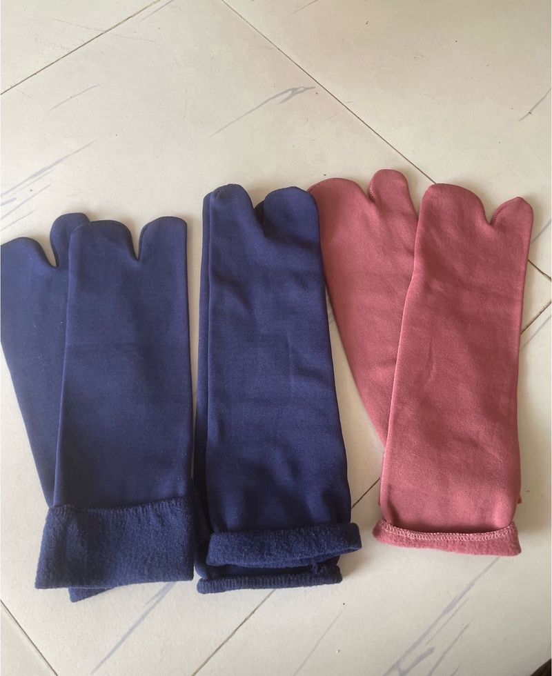 Toe Socks - Blue &amp; Pink