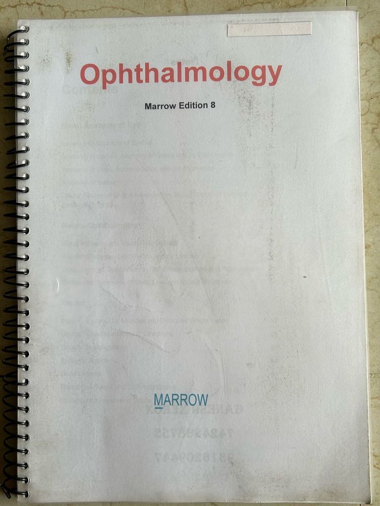 Ophthalmology MARROW Edition 8