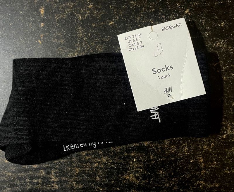 H&amp;M Basquiat Black Socks