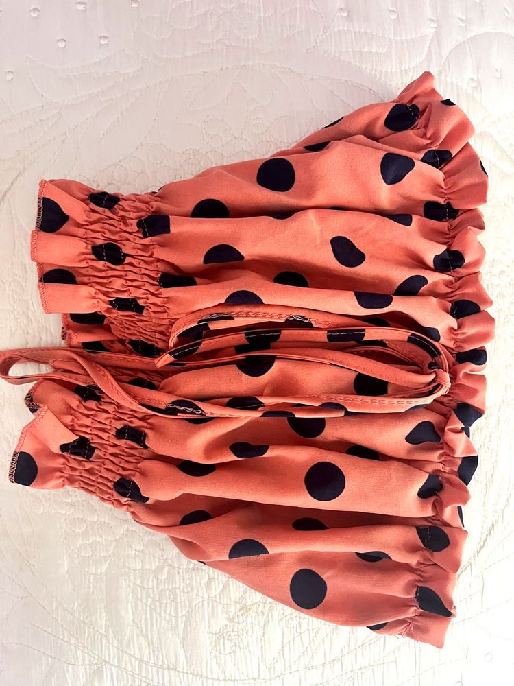 Polka Dot Retro Tube Top