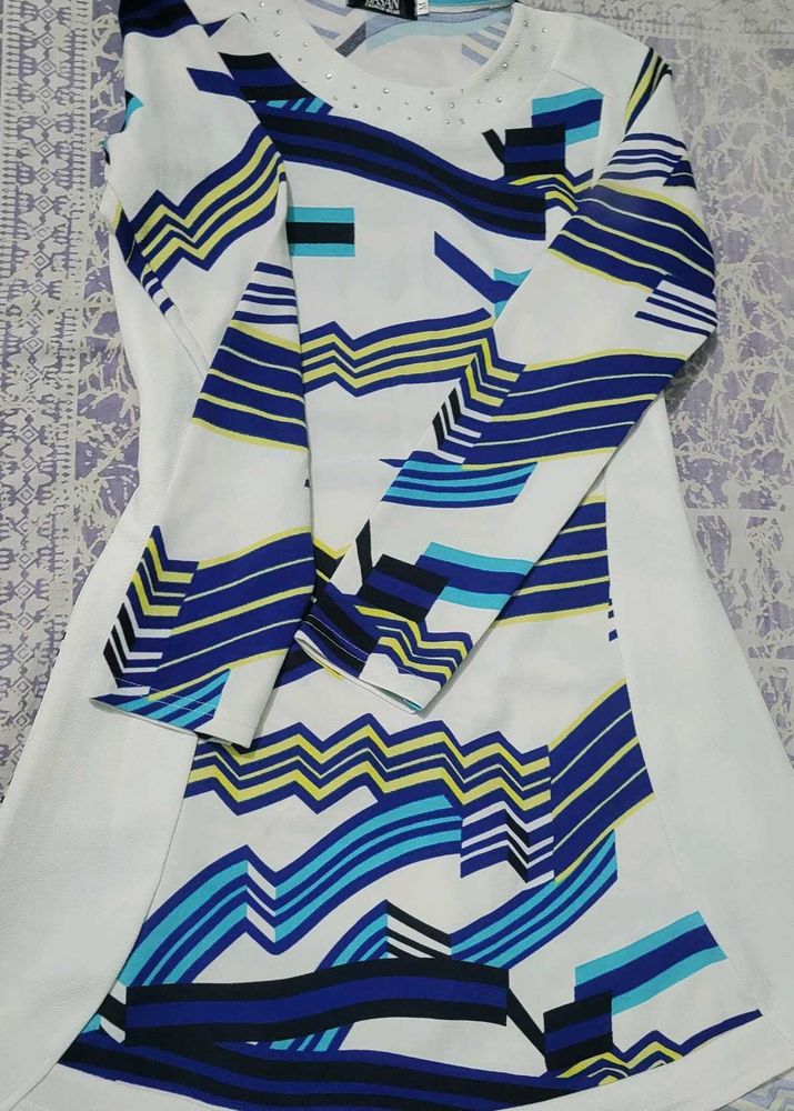 Vibrant Geometric Print dress