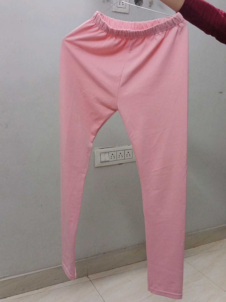 Light Pink Casual Leggings