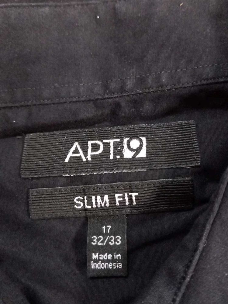 Apt 9 Slim Fit Black Shirt Indonesia