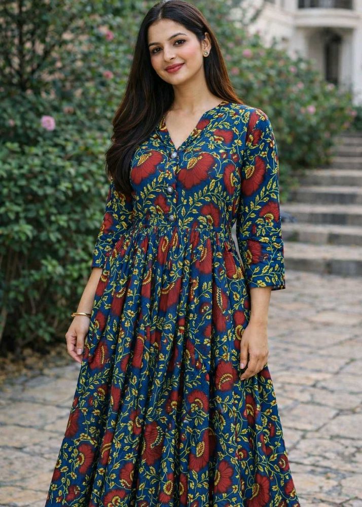 Floral Print Kurta