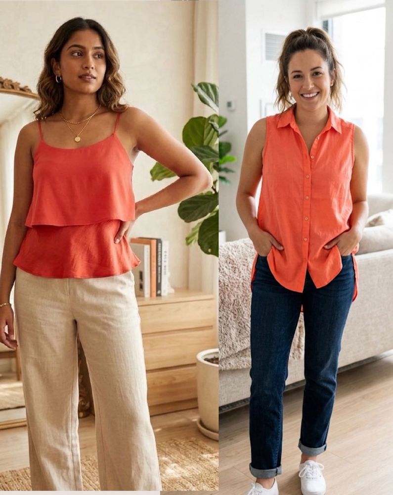 Buy 1 get one orange duo Top (women’s)