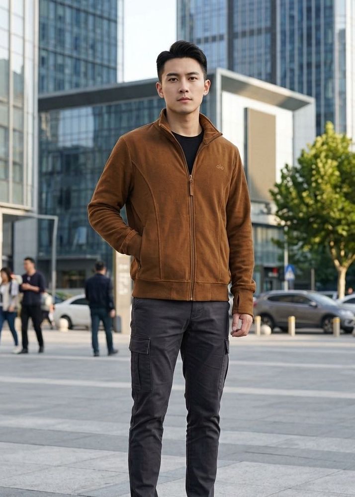 🇺🇸 Alo imported Zip-Up Fleece Jacket