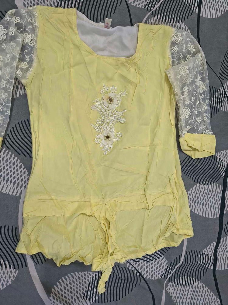Yellow Floral Top