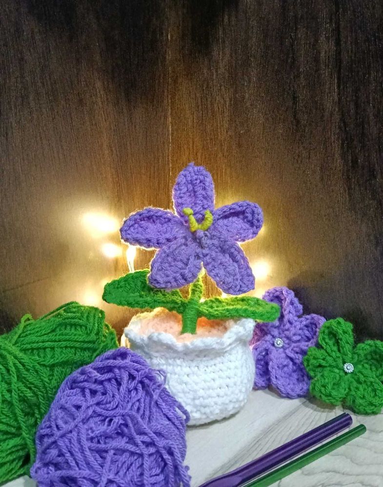 Handmade Crochet Flower Appliques