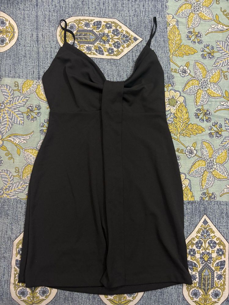 ZARA - Chic Black Spaghetti Strap Mini Dress