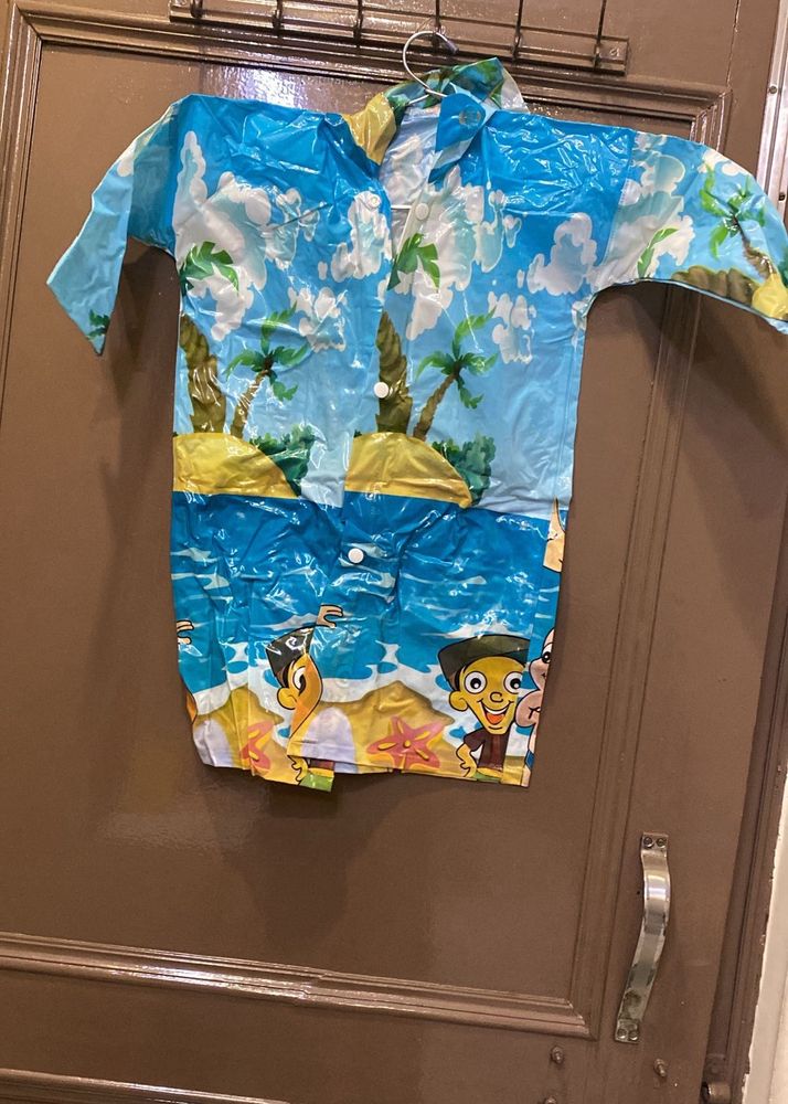 Kids Tropical Print Raincoat