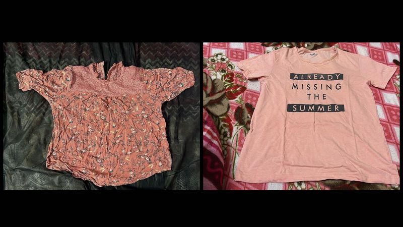 Pack of 2 Peach Tops