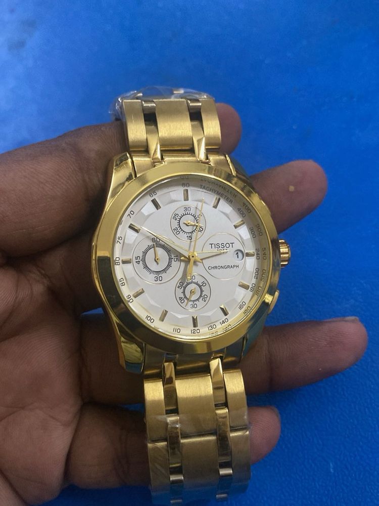 Tissot Chronograph Gold Watch