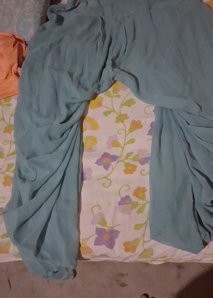 Full Haevy Gher Punjabi Patiala Georgette Salwar