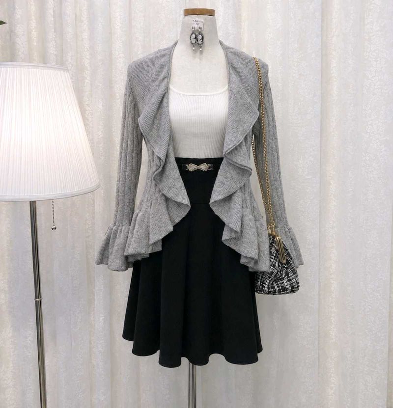 Chic Ruffle Cardigan