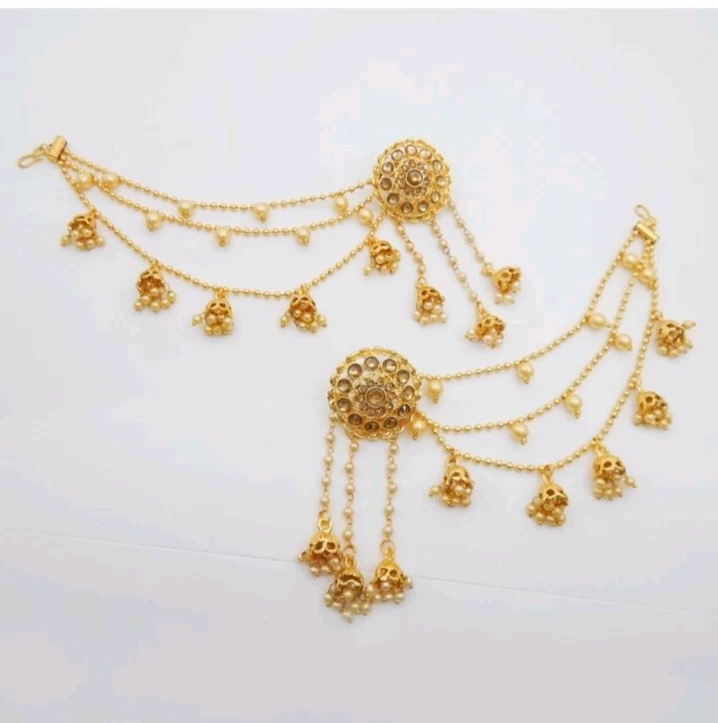 Golden Heavy Bahubali Earrings